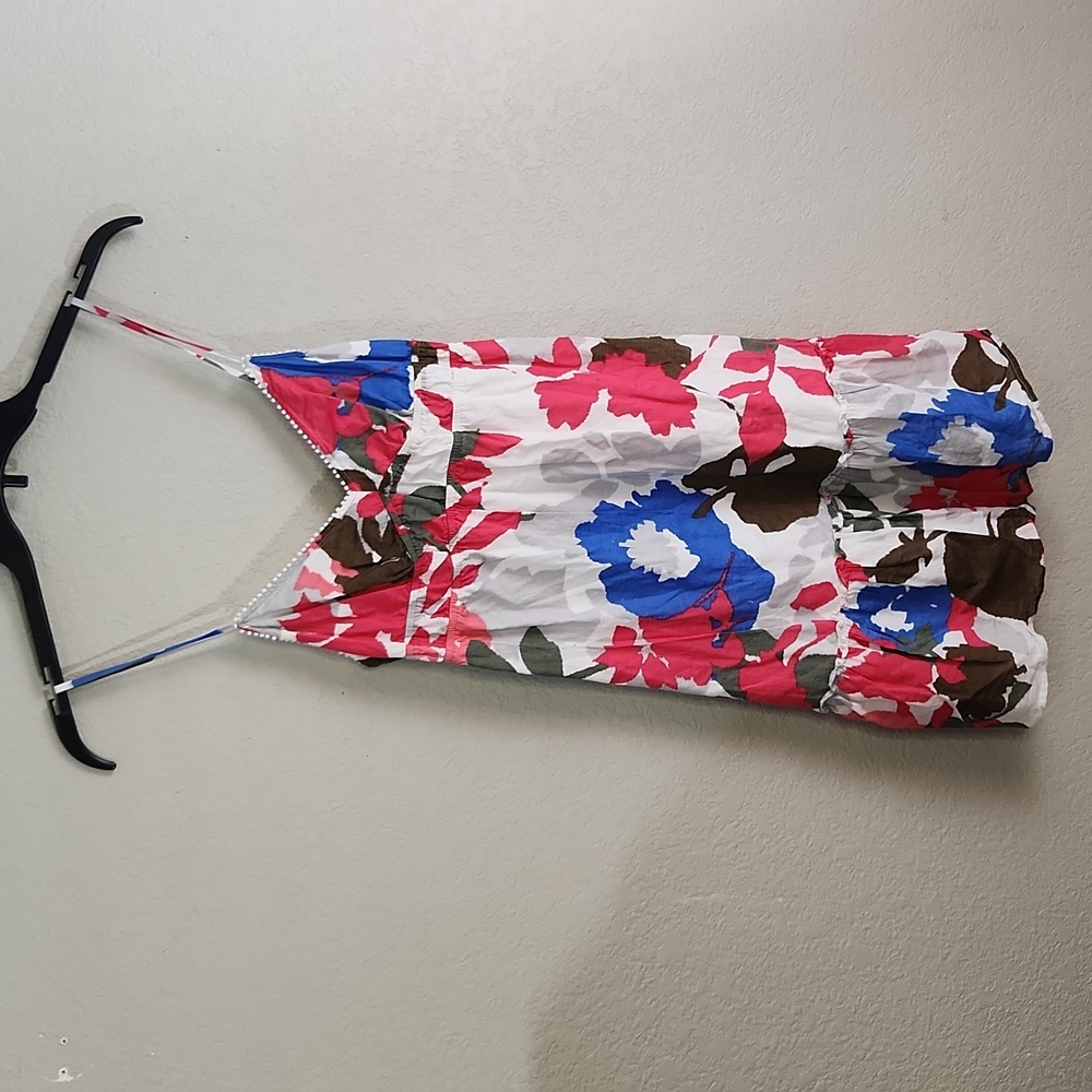 American Eagle outfitters sundress size 6 flowers pink white blue